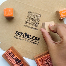 Load image into Gallery viewer, Small Business Essential Bundle Pack - Logo Stamp + QR Code Stamp + Thank You Stamp + 4 Mini Stamps