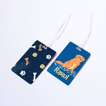 Load image into Gallery viewer, Dogs Themed Personalised Bag/Baggage Tag Luggage Tag - Set of 2