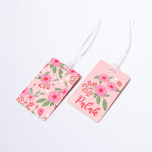 Load image into Gallery viewer, Pink Springflower Personalised Bag/Baggage Tag Luggage Tag - Set of 2