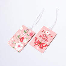 Load image into Gallery viewer, Wildflower Themed Personalised Bag/Baggage Tag Luggage Tag - Set of 2