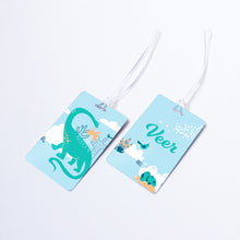 Load image into Gallery viewer, Dinosaurs Themed Personalised Bag/Baggage Tag Luggage Tag - Set of 2
