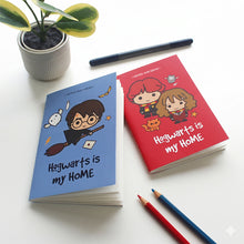 Load image into Gallery viewer, Official Harry Potter Chibi Characters Themed A6 Blank Pocket Notepads 60 Pages (Set of 2)