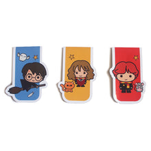 Load image into Gallery viewer, Official Harry Potter Chibi Characters Themed Magnetic Bookmarks - Set of 3
