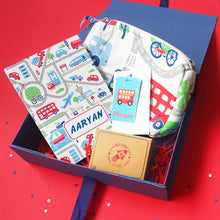 Load image into Gallery viewer, Busy Street Themed Personalised Stationery Gift Hamper