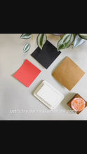 Load and play video in Gallery viewer, Archival Ink Stamp Pad - Permanent and Waterproof Ink Pad for Fabric/Wood/Plastic/Paper Based Surfaces