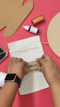 Load and play video in Gallery viewer, Company Logo Small Business Rubber Stamp with Wooden Mount - Small & Medium Sizes (From 1 in x 1 in to 5 in x 3 in)