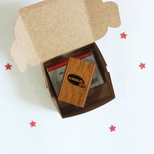 Load image into Gallery viewer, Personalised Name/Ex Libris Rubber Stamp with Wooden Mount - Puppy Love