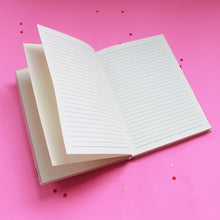 Load image into Gallery viewer, Wildflower Garden Themed A5 Hardbound Notebook Ruled Pages (Can be Personalised)