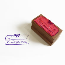Load image into Gallery viewer, Personalised Wooden Name Stamp - Label