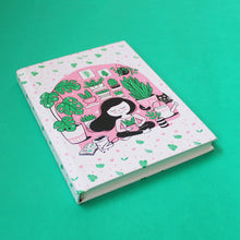 Load image into Gallery viewer, Crazy Plant Lady Themed A5 Hardbound Notebook Ruled Pages (Can Be Personalised)