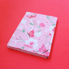 Load image into Gallery viewer, Wildflower Garden Themed A5 Hardbound Notebook Ruled Pages (Can be Personalised)