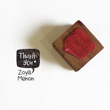 Load image into Gallery viewer, Personalised Wooden Name Stamp - Thank You