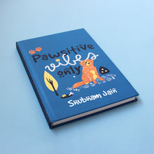 Load image into Gallery viewer, PAWsitive Vibes Themed A5 Hardbound Notebook Ruled Pages (Can Be Personalised)