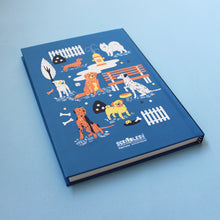 Load image into Gallery viewer, PAWsitive Vibes Themed A5 Hardbound Notebook Ruled Pages (Can Be Personalised)