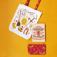 Load image into Gallery viewer, Official Harry Potter Gryffindor House Themed Curated Gift Hamper - Set of Tote Bag, Pouch & Notebook