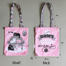 Load image into Gallery viewer, Tote Bag for Women Front/Back Canvas Zippered Tote Bag Shopping Bag Carry Bag Multipurpose Bag - Cats (Can be Personalised)