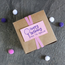 Load image into Gallery viewer, Personalised Wooden Name Stamp - Happy Birthday Balloon