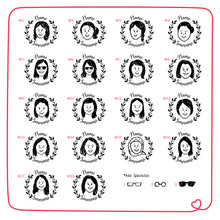 Load image into Gallery viewer, Personalised Single Face Rubber Stamp with Wooden Mount - Women (Ready Face Template)