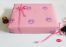Load image into Gallery viewer, face rubber stamps wrapping paper