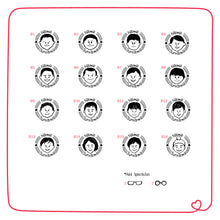 Load image into Gallery viewer, Personalised Single Face Rubber Stamp with Wooden Mount - Boys & Girls (Ready Face Templates)