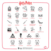 Load image into Gallery viewer, Official Harry Potter Chibi Mini Rubber Stamps with Wooden Mount