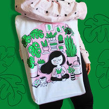 Load image into Gallery viewer, Illustrated Front/Back Canvas Zippered Tote Bag - You Grow Girl (Can be Personalised)