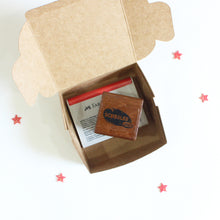 Load image into Gallery viewer, Personalised Business Rubber Stamp with Wooden Mount - Stitch &amp; Sew
