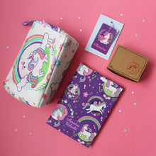 Load image into Gallery viewer, Unicorn &amp; Rainbows Themed Personalised Stationery Gift Hamper
