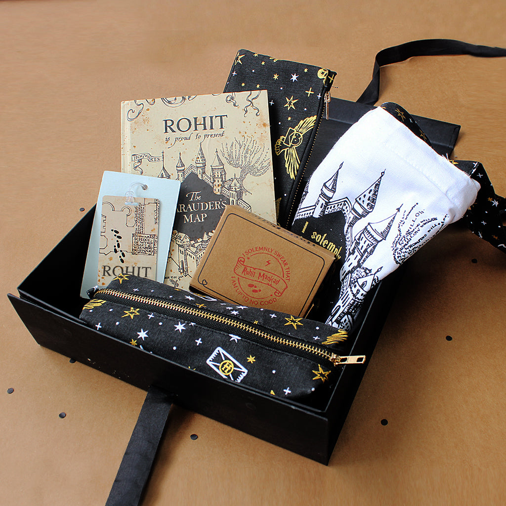 Official Harry Potter Marauders Themed Personalised Stationery Gift Hamper