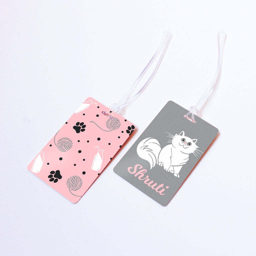 Cosy Cats Personalised Bag/Baggage Tag Luggage Tag - Set of 2