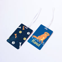 Load image into Gallery viewer, Dogs Themed Personalised Bag/Baggage Tag Luggage Tag - Set of 2
