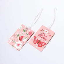 Load image into Gallery viewer, Wildflower Themed Personalised Bag/Baggage Tag Luggage Tag - Set of 2
