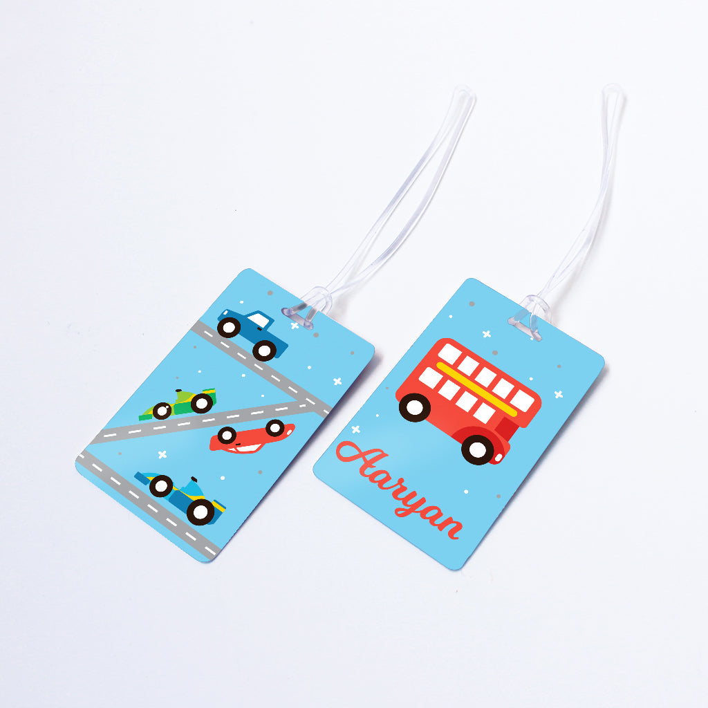 Busy Street Personalised Bag/Baggage Tag Luggage Tag - Set of 2