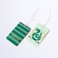Load image into Gallery viewer, Official Harry Potter Slytherin House Personalised Bag/Baggage Tag Luggage Tag - Set of 2

