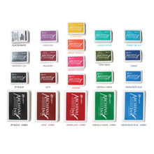 Load image into Gallery viewer, Archival Ink Stamp Pad - Permanent and Waterproof Ink Pad for Fabric/Wood/Plastic/Paper Based Surfaces
