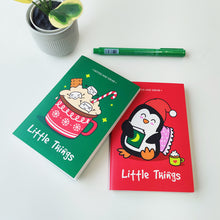 Load image into Gallery viewer, Little Things Winter Themed A6 Blank Pocket Notepads 60 Pages (Set of 2)
