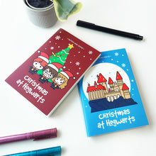 Load image into Gallery viewer, Official Harry Potter Christmas Themed A6 Blank Pocket Notepads 60 Pages (Set of 2)

