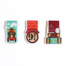 Load image into Gallery viewer, Official Harry Potter Hogwarts Express Themed Magnetic Bookmarks - Set of 3
