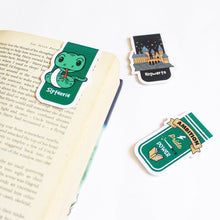 Load image into Gallery viewer, Official Harry Potter Slytherin House Themed Magnetic Bookmarks - Set of 3
