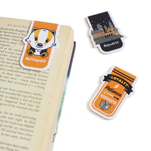 Load image into Gallery viewer, Official Harry Potter Hufflepuff House Themed Magnetic Bookmarks - Set of 3
