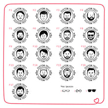 Load image into Gallery viewer, Personalised Single Face With Custom Text and Name Rubber Stamp with Wooden Mount
