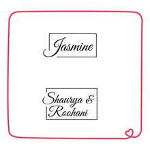 Load image into Gallery viewer, Personalised Rubber Simple Name Stamp on a Wooden Mount - Plain
