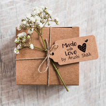 Load image into Gallery viewer, Brand Rubber Stamp Made with Love Logo
