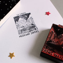 Load image into Gallery viewer, Ex Libris Rubber Stamp landscape
