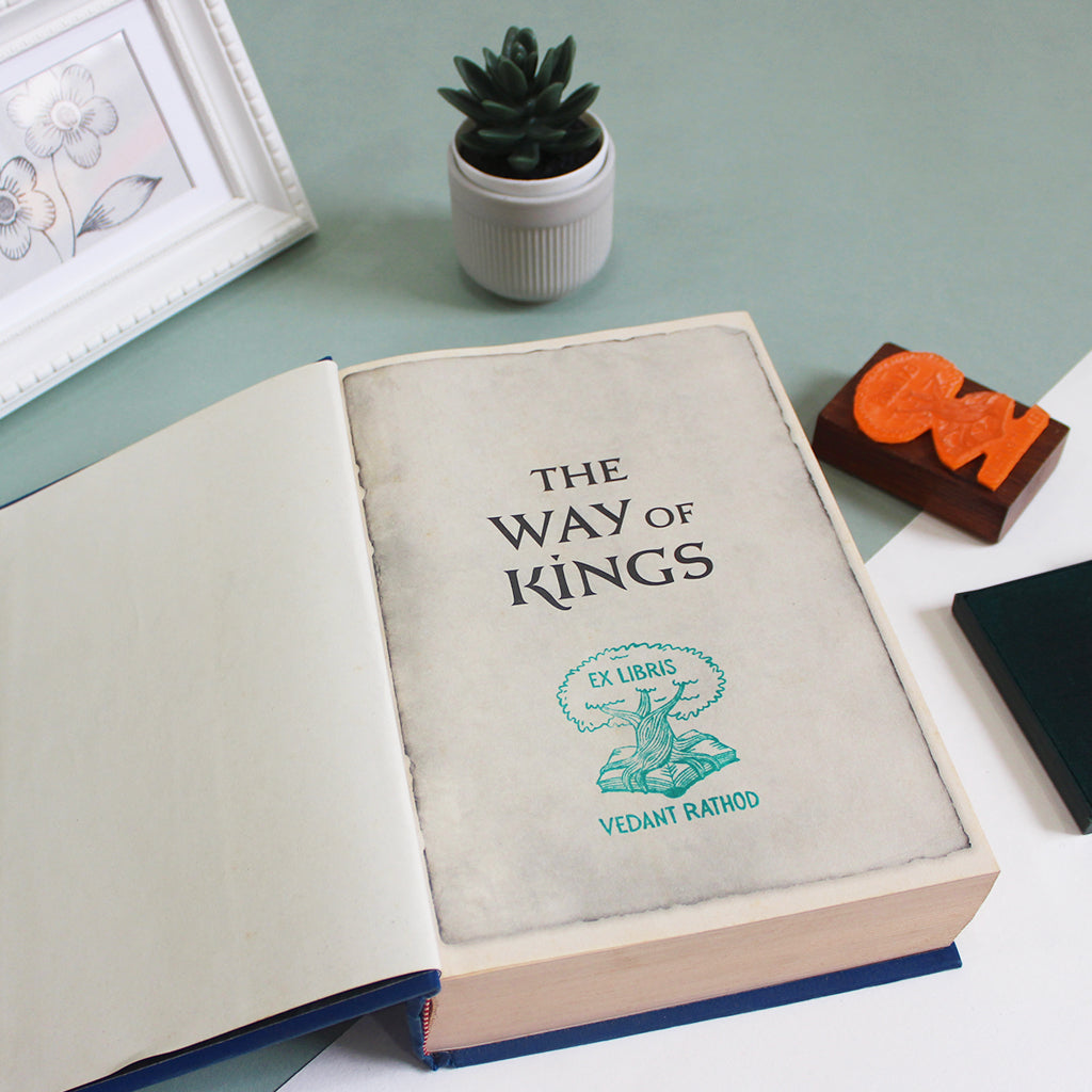 Ex Libris Rubber Stamp nature tree