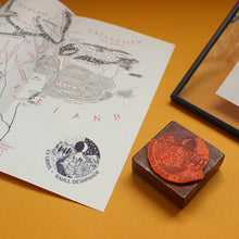 Load image into Gallery viewer, Ex Libris Rubber Stamp valley bookplate

