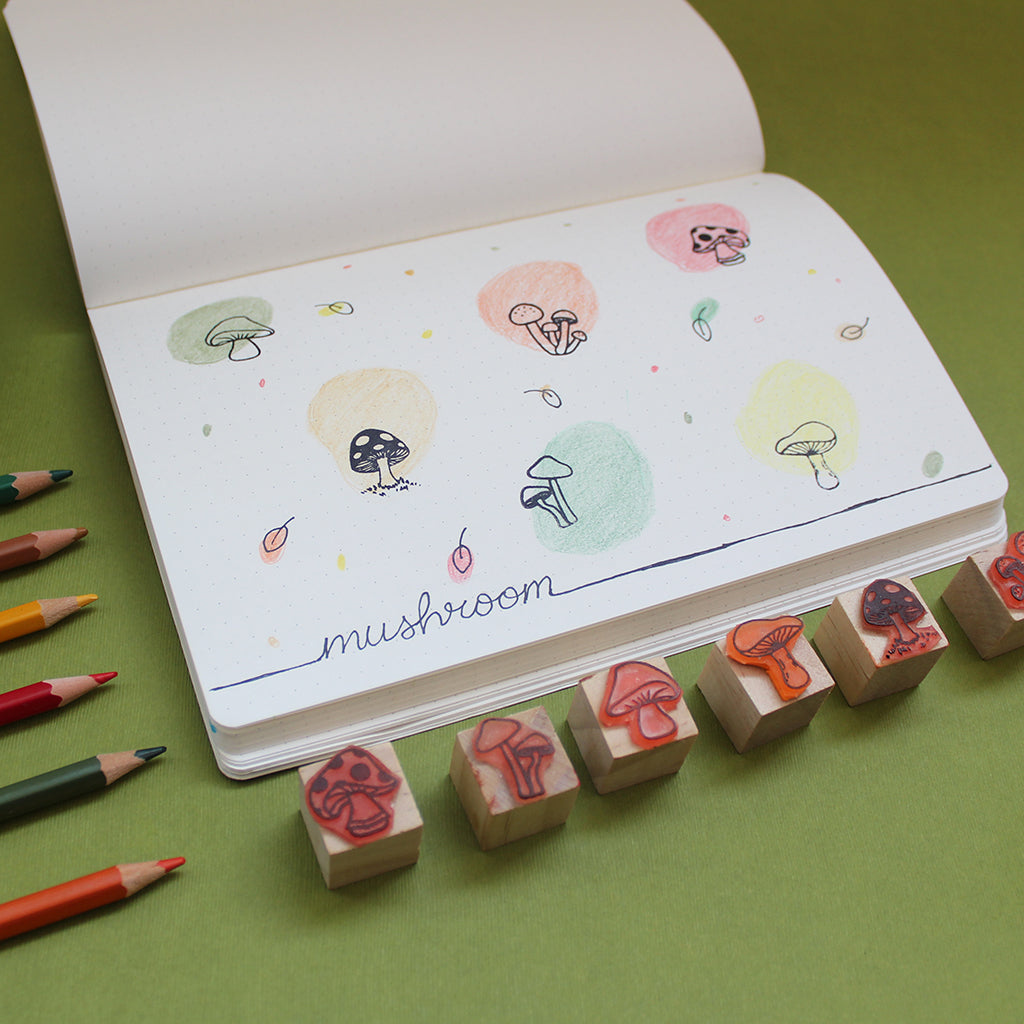 Journal Rubber Stamps with Wooden Mount –