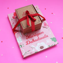 Load image into Gallery viewer, Wildflower Garden Themed Personalised Stamp and Hardbound Notebook Combo
