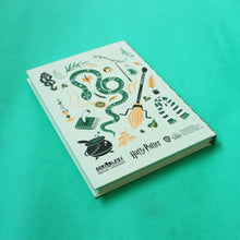 Load image into Gallery viewer, Official Harry Potter Slytherin House A5 Hardbound Notebook Ruled Pages (Can be Personalised)
