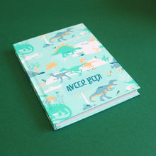 Load image into Gallery viewer, Dinosaurs Themed A5 Hardbound Notebook Ruled Pages (Can Be Personalised)
